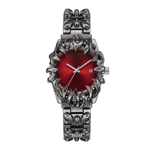 Arabian Red Spiked Timepiece