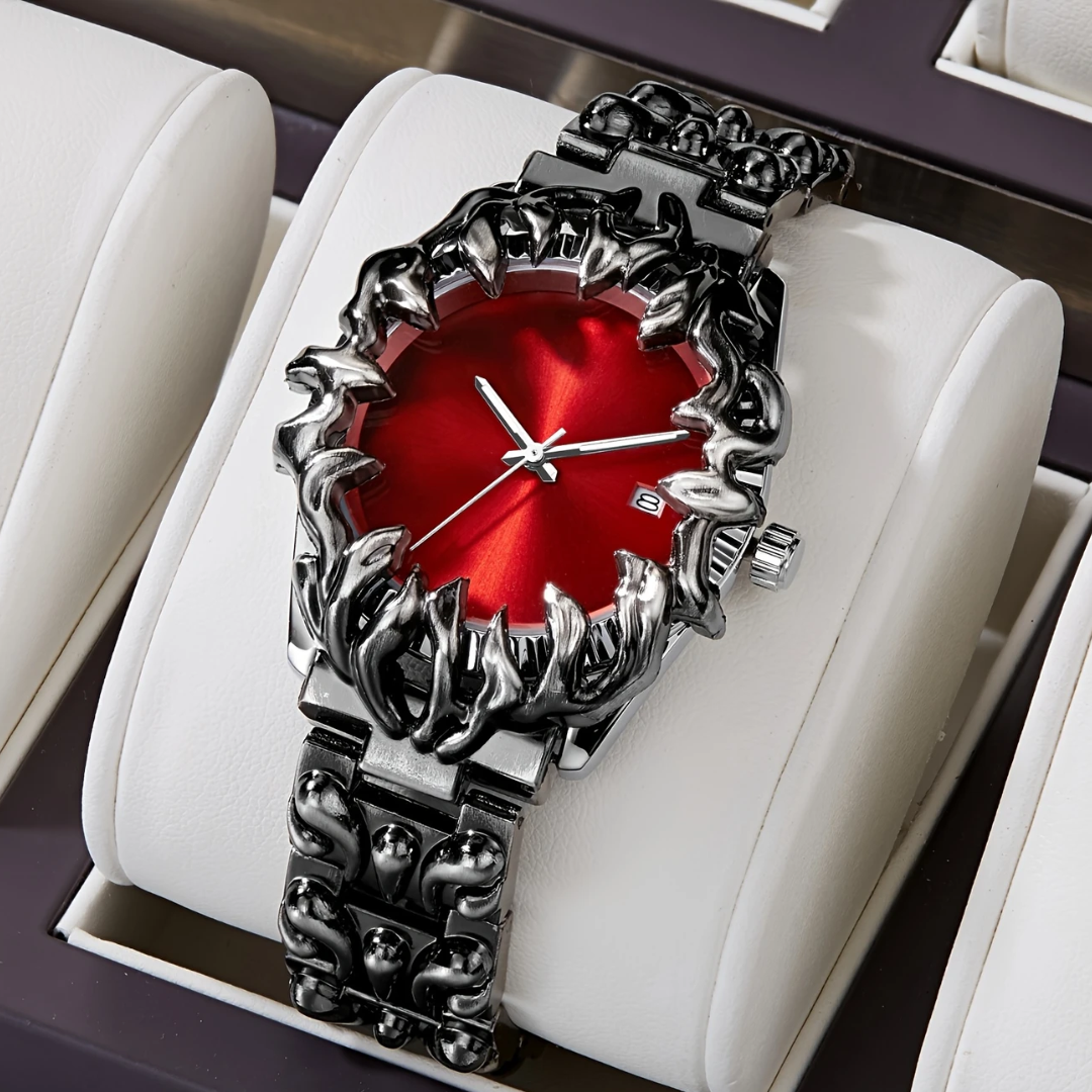 Arabian Red Spiked Timepiece