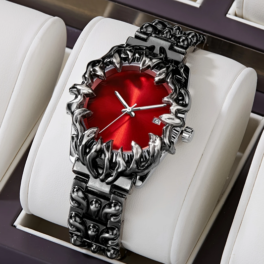 Arabian Red Spiked Timepiece