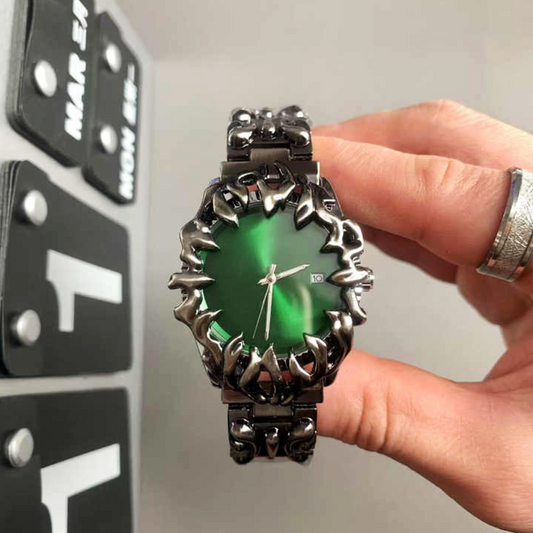 Arabian Green Spiked Timepiece
