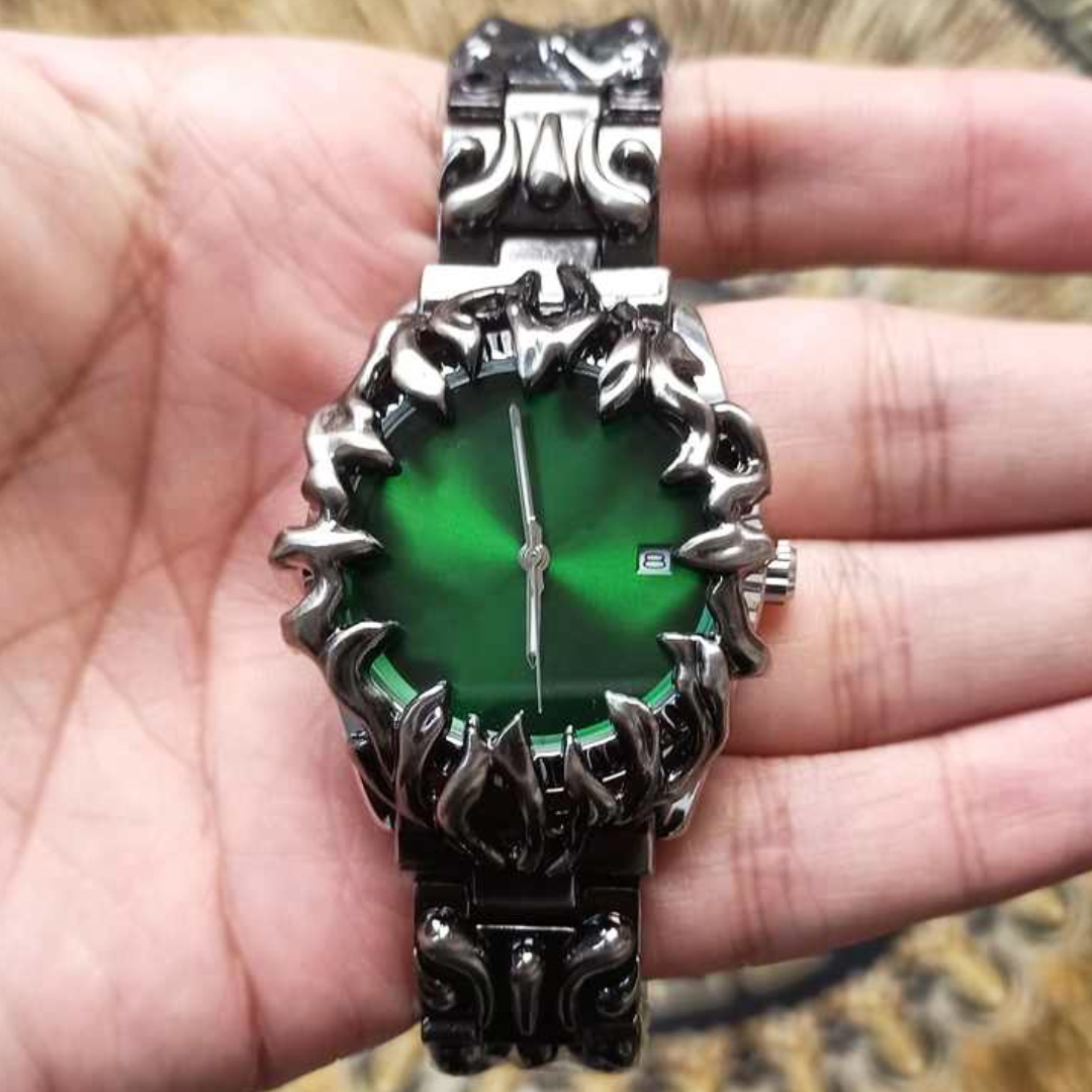 Arabian Green Spiked Timepiece